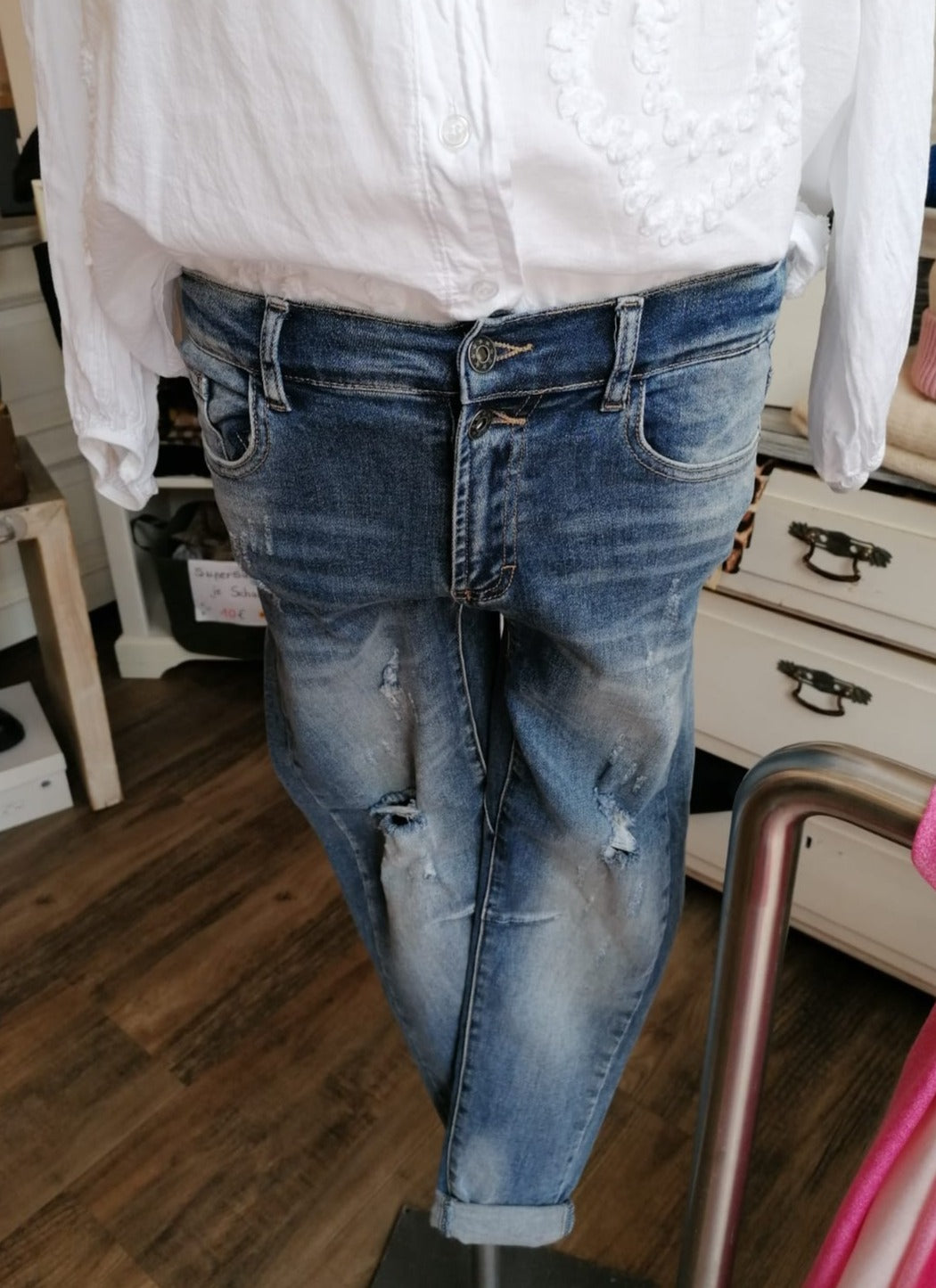 Hose 2 Knöpfe mit Gummizug