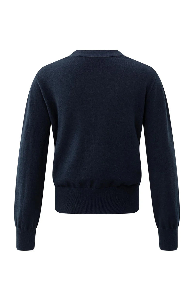 Cardigan mit V-Ausschnitt und Bindeverschluss YAYA