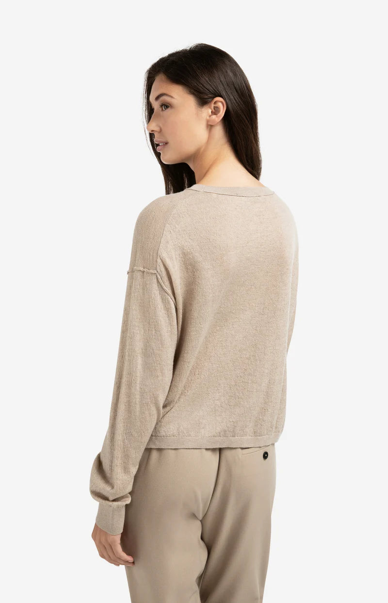 Strukturierter Strickpullover mit Rundhalsausschnitt, YAYA