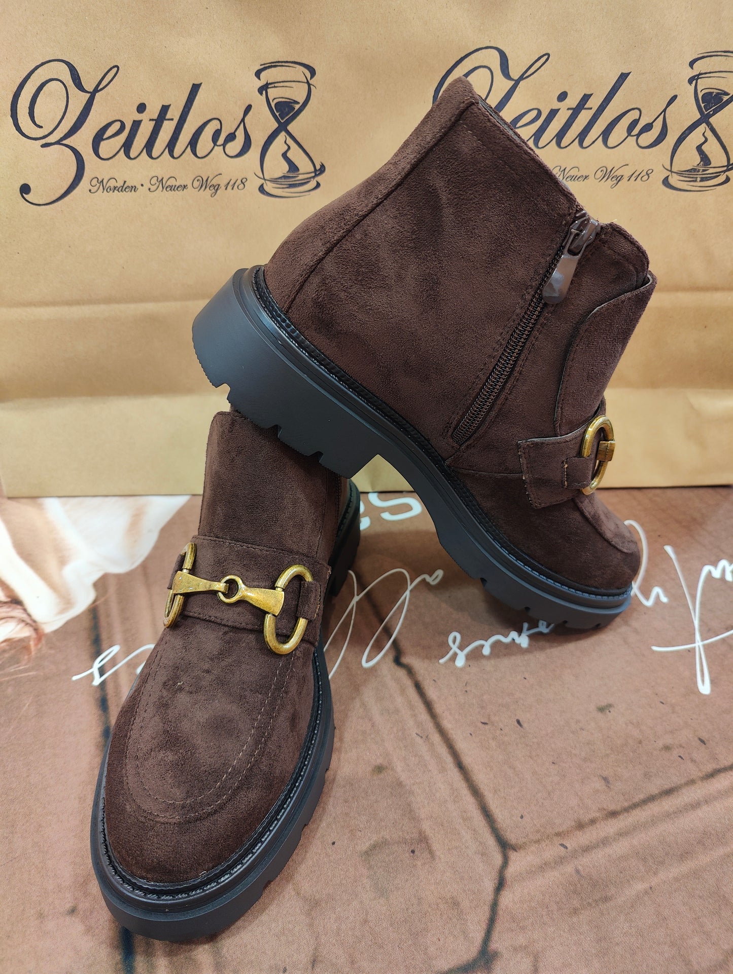 Ankle Boots Schoko
